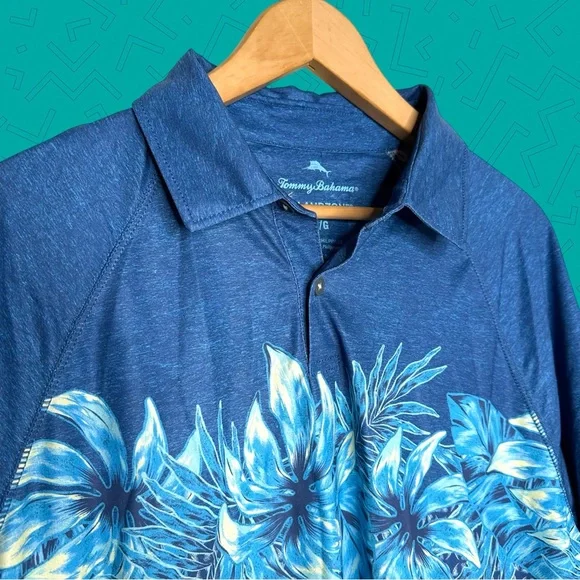 Tommy Bahama Island. Zone Floral Polo Shirt - Picture 1 of 5